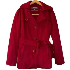 Kenneth Cole Deep Red Coat